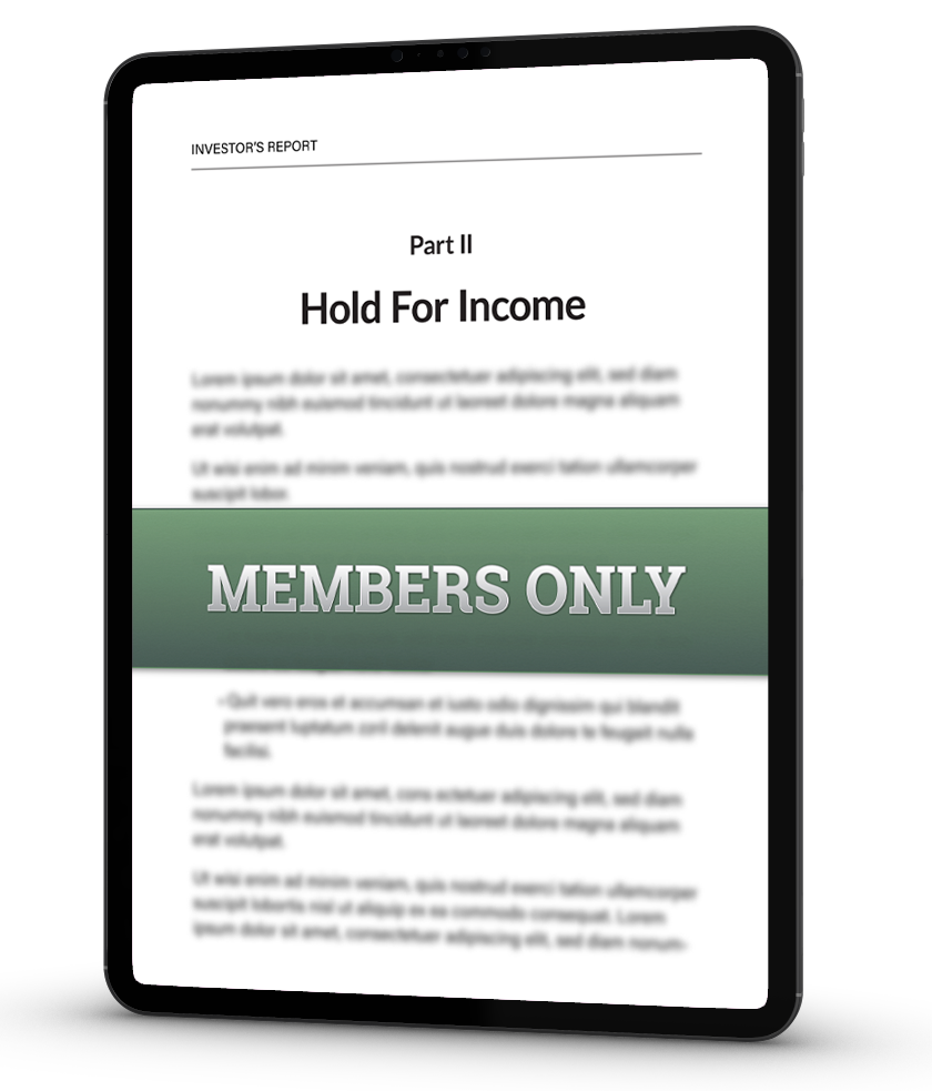 Hold For Income Report