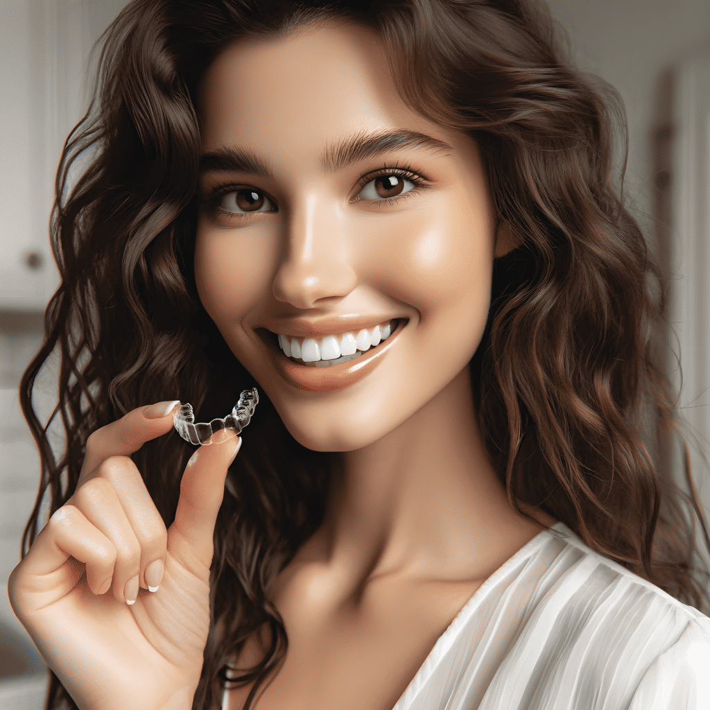 Invisalign dental woman